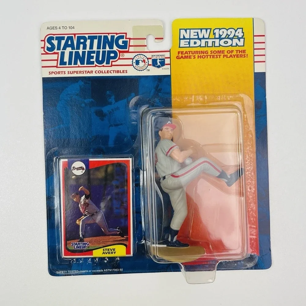 Steve Avery Starting Lineup MLB 1994 Action Figure Card Atlanta Braves